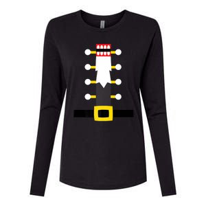 Wooden Nutcracker Uniform Holiday Pajama Dress Up A Womens Cotton Relaxed Long Sleeve T-Shirt