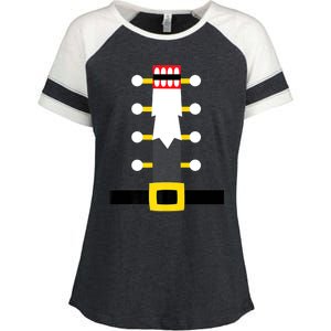 Wooden Nutcracker Uniform Holiday Pajama Dress Up A Enza Ladies Jersey Colorblock Tee