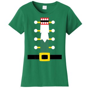 Wooden Nutcracker Uniform Holiday Pajama Dress Up A Women's T-Shirt