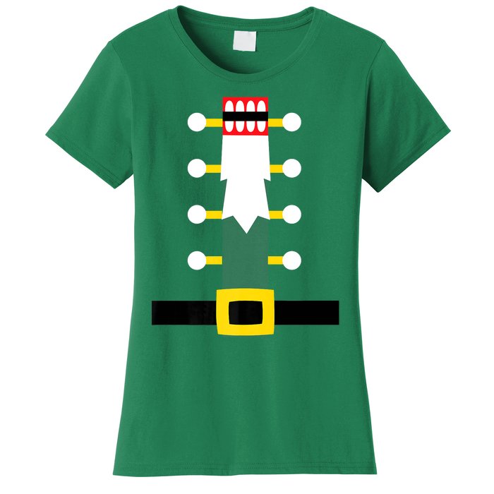 Wooden Nutcracker Uniform Holiday Pajama Dress Up A Women's T-Shirt