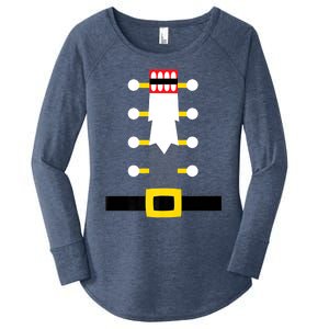 Wooden Nutcracker Uniform Holiday Pajama Dress Up A Women's Perfect Tri Tunic Long Sleeve Shirt