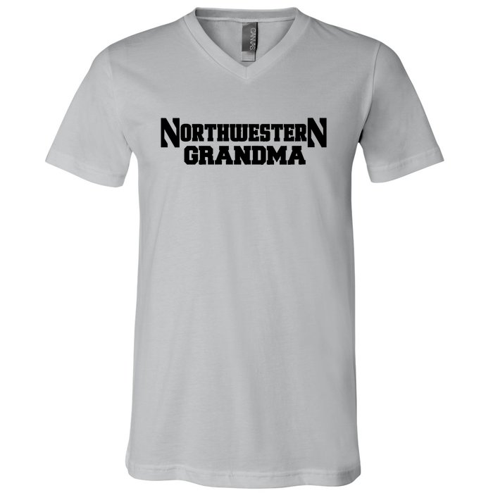 Women Northwestern University Wildcats Grandma V-Neck T-Shirt