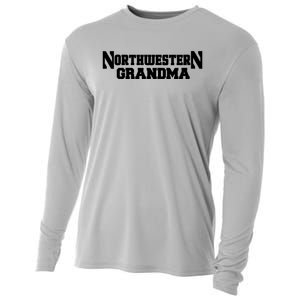 Women Northwestern University Wildcats Grandma Cooling Performance Long Sleeve Crew