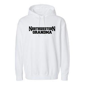 Women Northwestern University Wildcats Grandma Garment-Dyed Fleece Hoodie