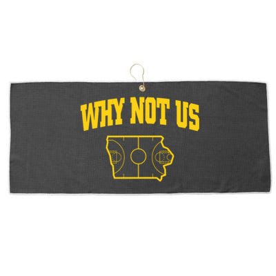 Why Not Us Iowa Large Microfiber Waffle Golf Towel