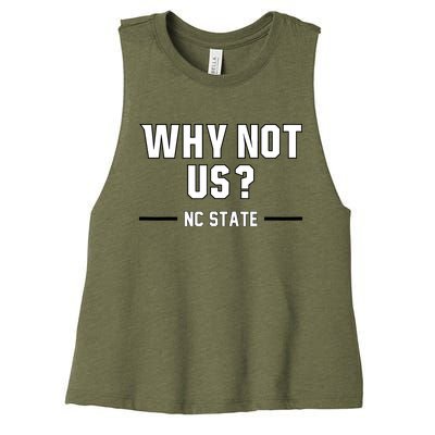 Why Not Us Nc State Women's Racerback Cropped Tank