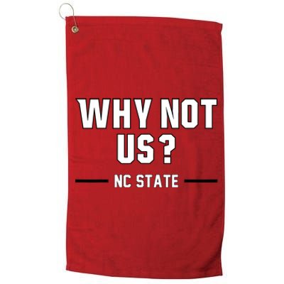 Why Not Us Nc State Platinum Collection Golf Towel