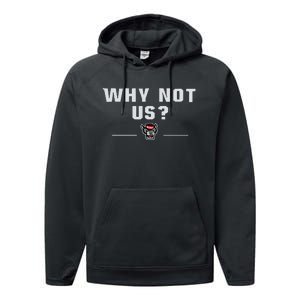 Why Not Us Nc State Nc State Acc Champions Performance Fleece Hoodie