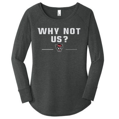 Why Not Us Nc State Nc State Acc Champions Women's Perfect Tri Tunic Long Sleeve Shirt