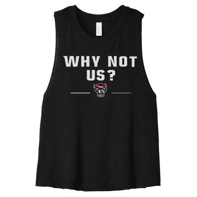 Why Not Us Nc State Nc State Acc Champions Women's Racerback Cropped Tank