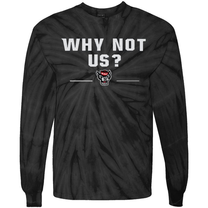 Why Not Us Nc State Nc State Acc Champions Tie-Dye Long Sleeve Shirt