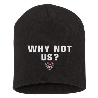 Why Not Us Nc State Nc State Acc Champions Short Acrylic Beanie