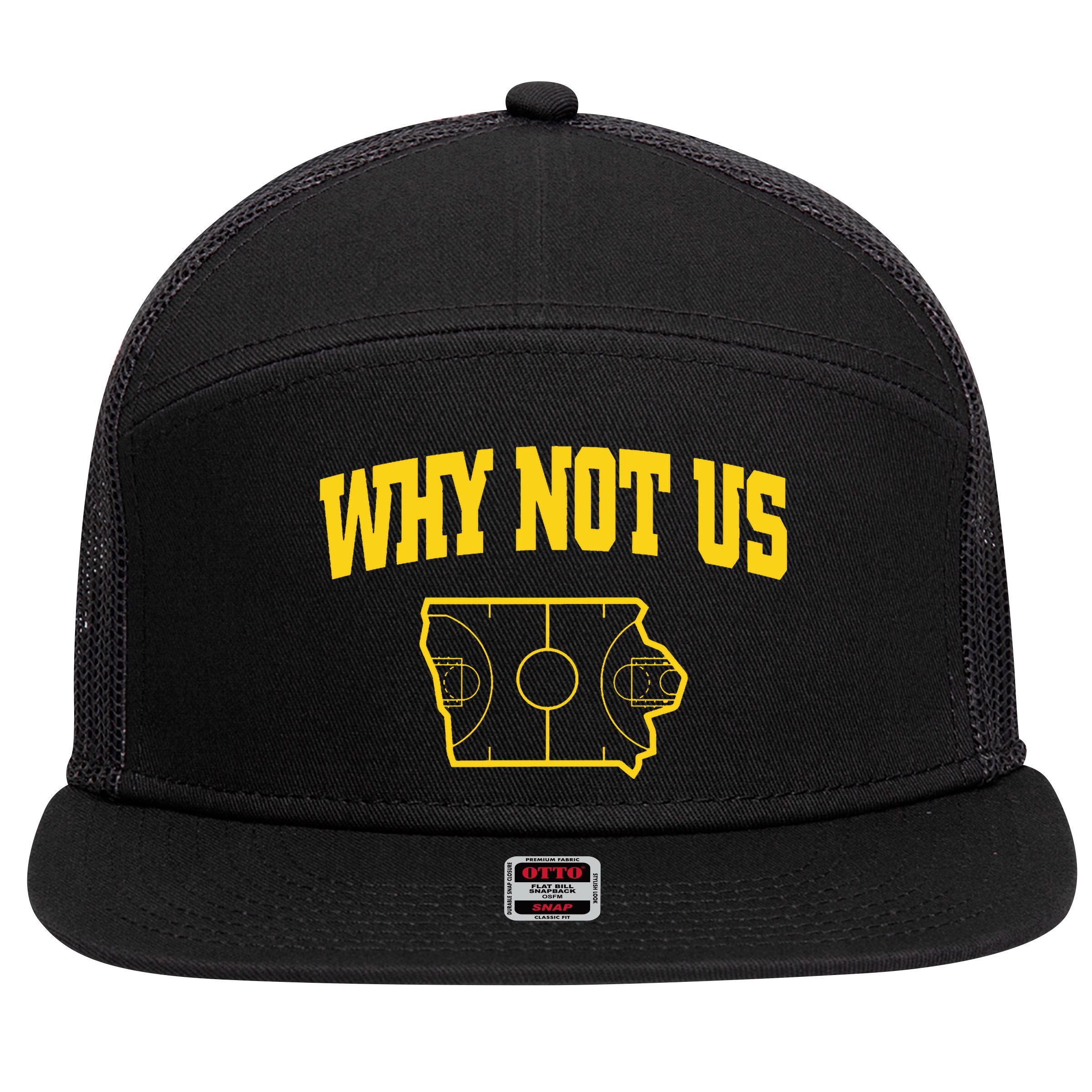 Why Not Us Iowa 7 Panel Mesh Trucker Snapback Hat