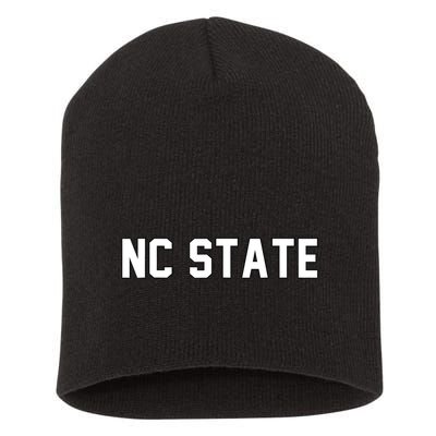 Why Not Us Nc State Short Acrylic Beanie