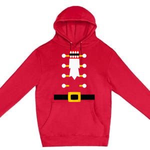 Wooden Nutcracker Uniform Holiday Pajama Dress Up Premium Pullover Hoodie