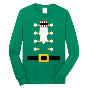 Wooden Nutcracker Uniform Holiday Pajama Dress Up Long Sleeve Shirt