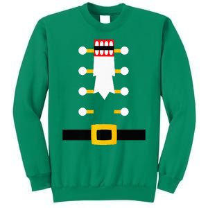 Wooden Nutcracker Uniform Holiday Pajama Dress Up Sweatshirt