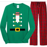 Wooden Nutcracker Uniform Holiday Pajama Dress Up Long Sleeve Pajama Set