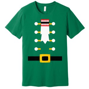 Wooden Nutcracker Uniform Holiday Pajama Dress Up Premium T-Shirt