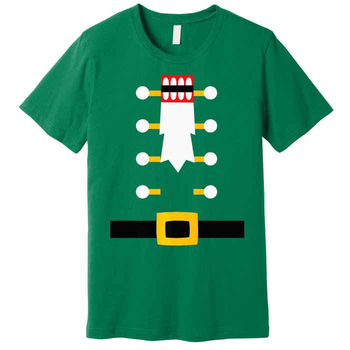 Wooden Nutcracker Uniform Holiday Pajama Dress Up Premium T-Shirt