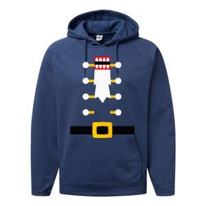 Wooden Nutcracker Uniform Holiday Pajama Dress Up Performance Fleece Hoodie