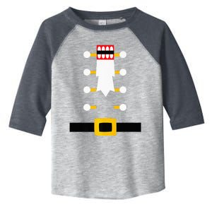 Wooden Nutcracker Uniform Holiday Pajama Dress Up Toddler Fine Jersey T-Shirt