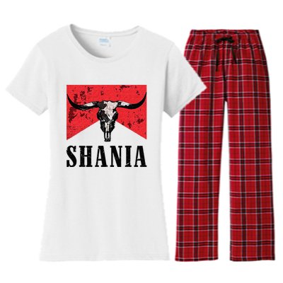 Western Name Vintage Cowboy Cowgirl Women's Flannel Pajama Set