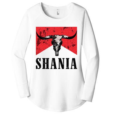 Western Name Vintage Cowboy Cowgirl Women's Perfect Tri Tunic Long Sleeve Shirt