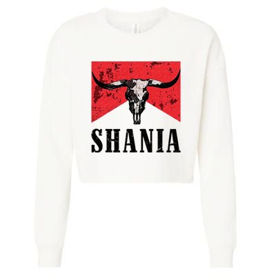 Western Name Vintage Cowboy Cowgirl Cropped Pullover Crew