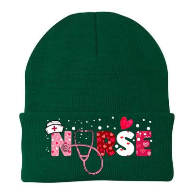 Wo Nurses Valentines Day Gifts Hearts Stethoscope Knit Cap Winter Beanie