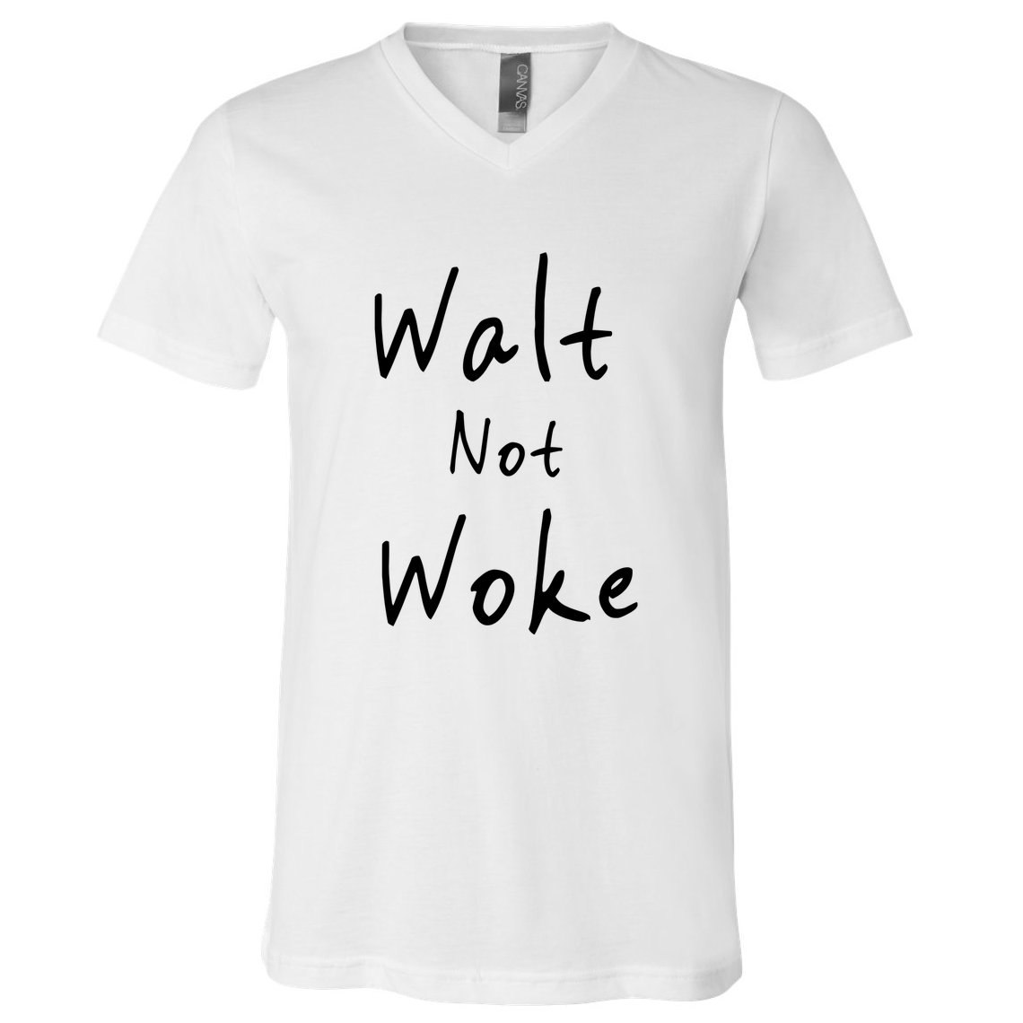 Walt Not Woke Dad Hand Made V-Neck T-Shirt