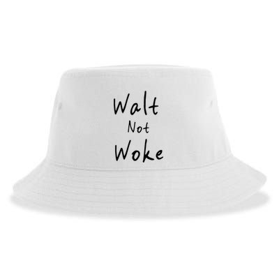 Walt Not Woke Dad Hand Made Sustainable Bucket Hat