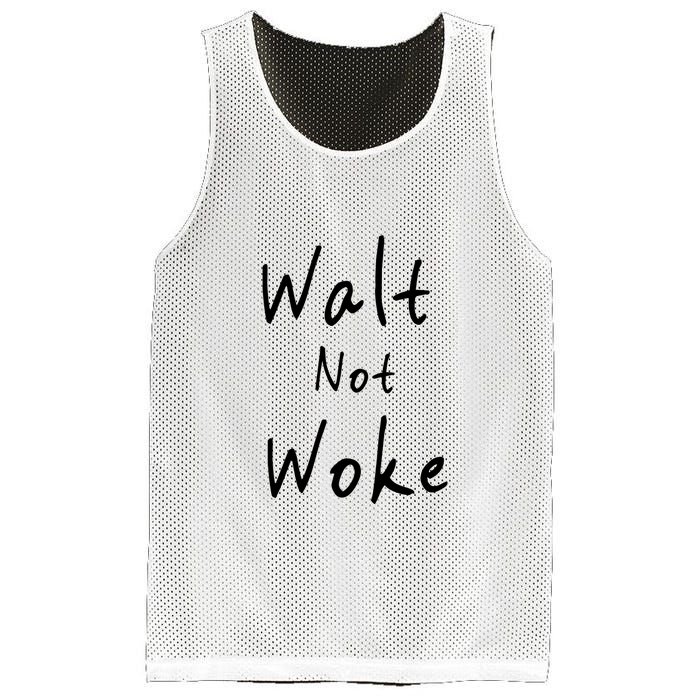 Walt Not Woke Dad Hand Made Mesh Reversible Basketball Jersey Tank