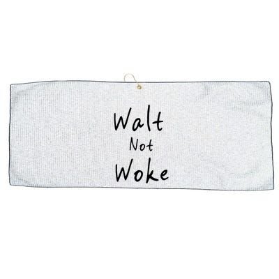 Walt Not Woke Dad Hand Made Large Microfiber Waffle Golf Towel