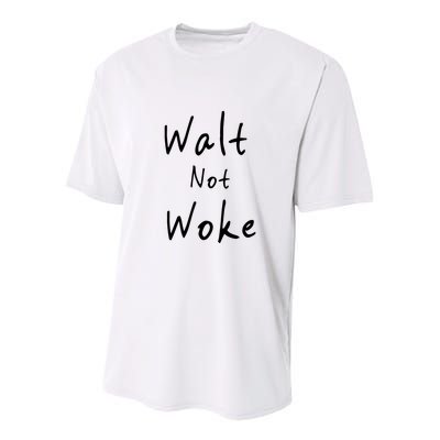 Walt Not Woke Dad Hand Made Youth Performance Sprint T-Shirt