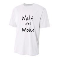 Walt Not Woke Dad Hand Made Youth Performance Sprint T-Shirt