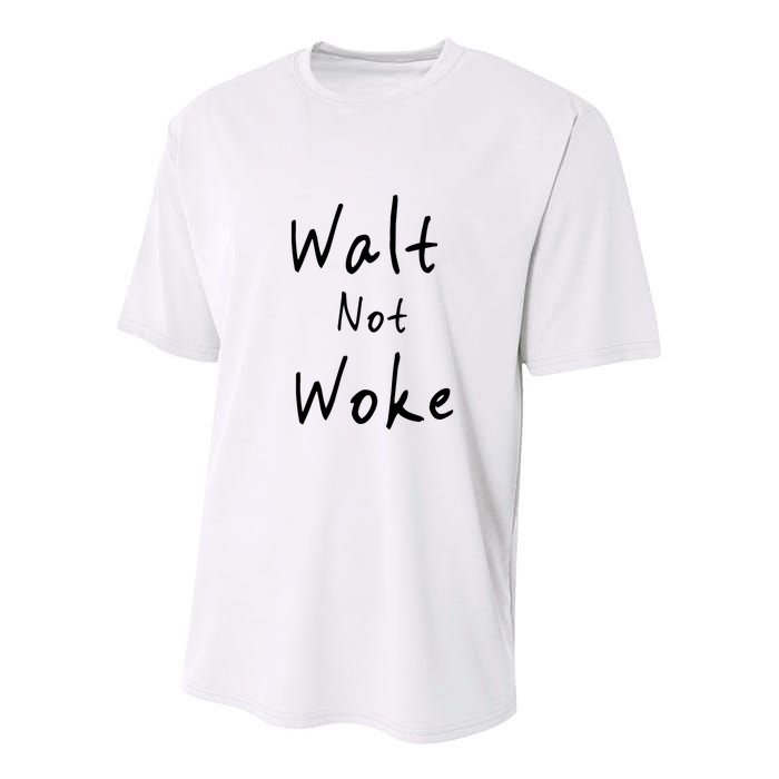 Walt Not Woke Dad Hand Made Youth Performance Sprint T-Shirt