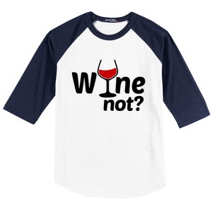 Wine Not Baseball Sleeve Shirt