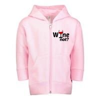 Wine Not Toddler Zip Fleece Hoodie