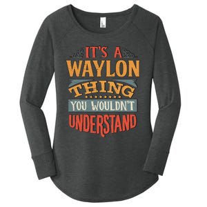 W.A.Y.L.O.N Name Women's Perfect Tri Tunic Long Sleeve Shirt