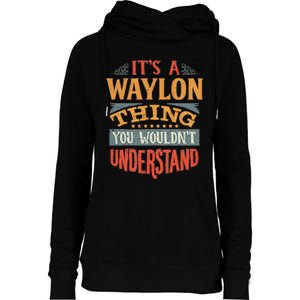 W.A.Y.L.O.N Name Womens Funnel Neck Pullover Hood