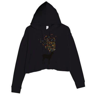 Wild Nature Crop Fleece Hoodie