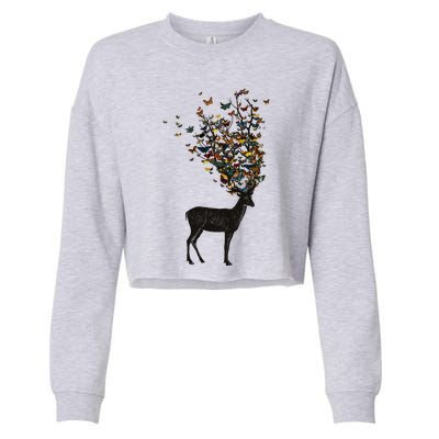 Wild Nature Cropped Pullover Crew