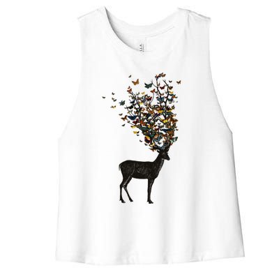 Wild Nature Women's Racerback Cropped Tank