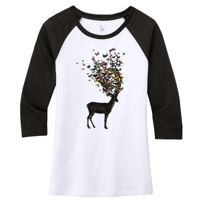 Wild Nature Women's Tri-Blend 3/4-Sleeve Raglan Shirt