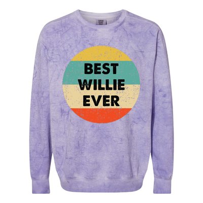 Willie Name Colorblast Crewneck Sweatshirt