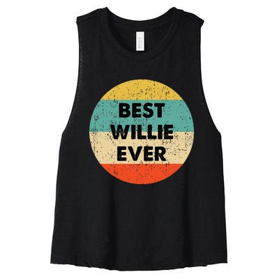 Willie Name Women's Racerback Cropped Tank