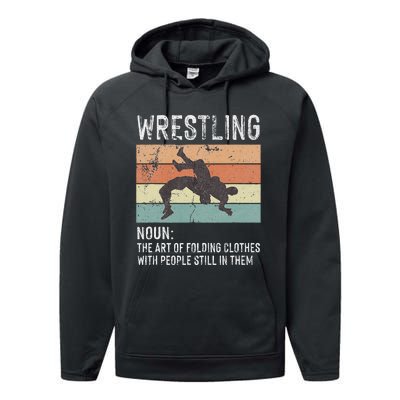 Wrestling Noun Wrestler Definition Folding Clothes Wrestle Performance Fleece Hoodie