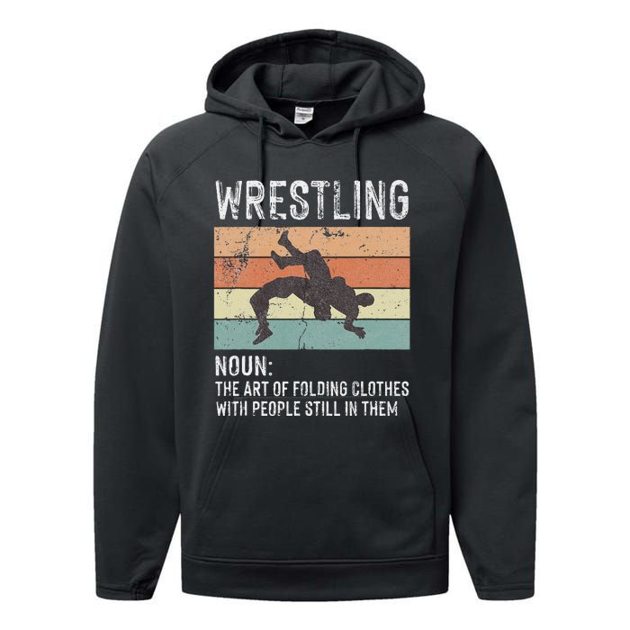 Wrestling Noun Wrestler Definition Folding Clothes Wrestle Performance Fleece Hoodie