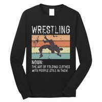 Wrestling Noun Wrestler Definition Folding Clothes Wrestle Long Sleeve Shirt